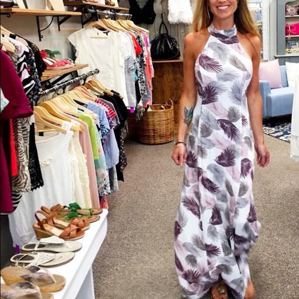 Heather halter dress